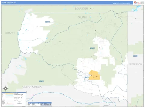 Gilpin County, CO map