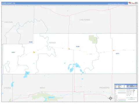 Kiowa County, CO map