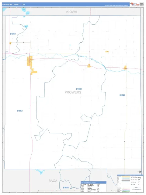 Prowers County, CO map