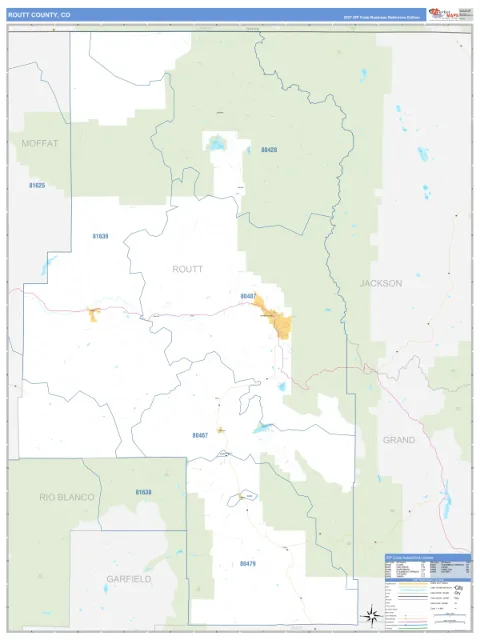 Routt County, CO map