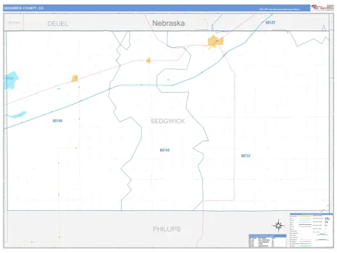 Sedgwick County, CO map
