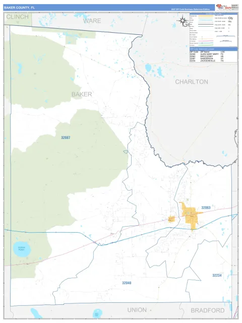 Baker County, FL map