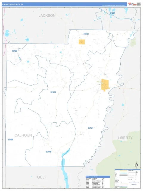 Calhoun County, FL map