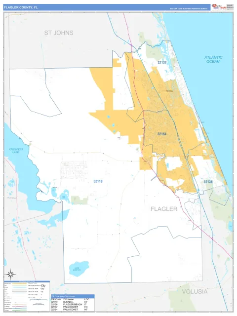 Flagler County, FL map
