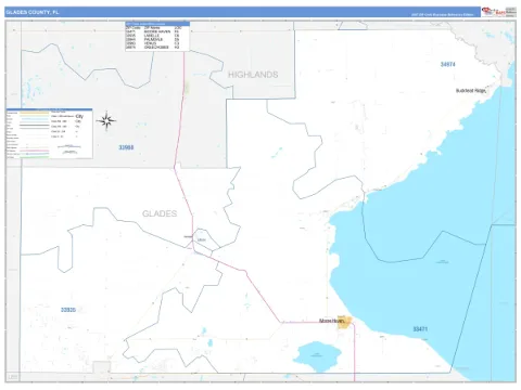 Glades County, FL map