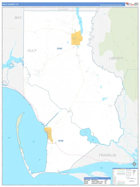 Gulf County, FL map