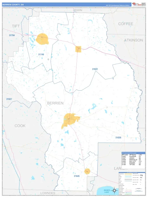 Berrien County, GA map