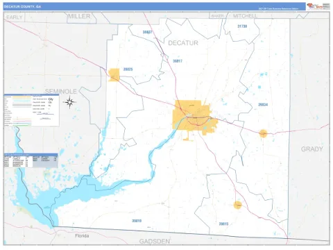 Decatur County, GA map