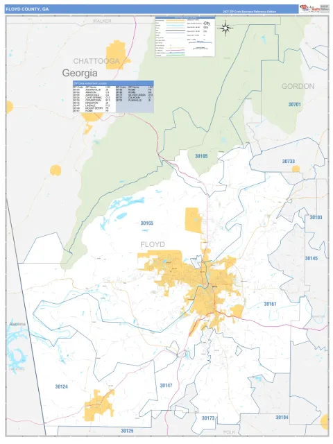 Floyd County, GA map