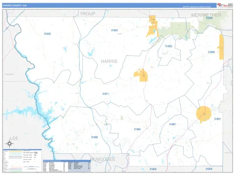 Harris County, GA map