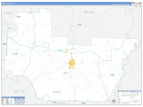 Irwin County, GA map