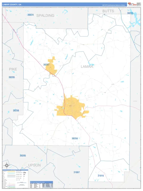Lamar County, GA map