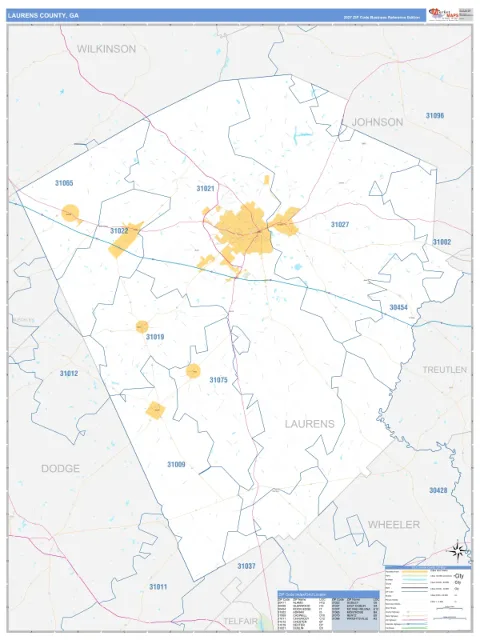 Laurens County, GA map