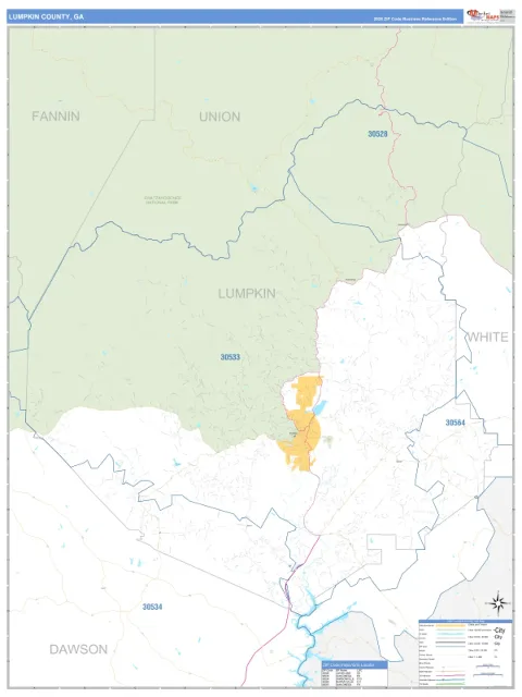 Lumpkin County, GA map