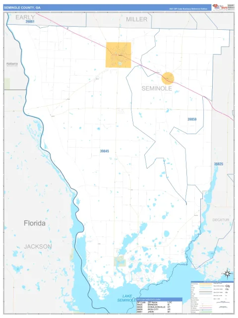 Seminole County, GA map