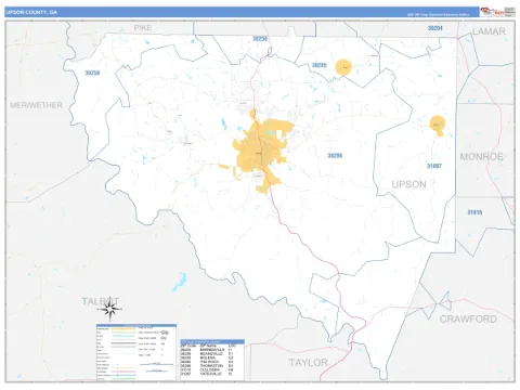 Upson County, GA map