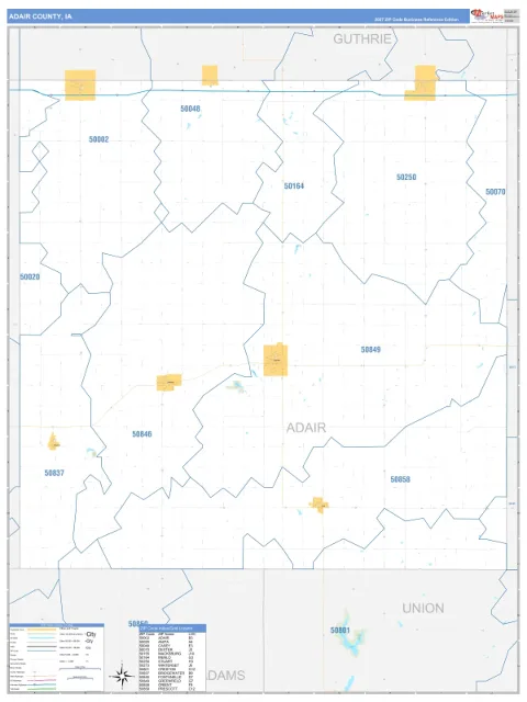 Adair County, IA map