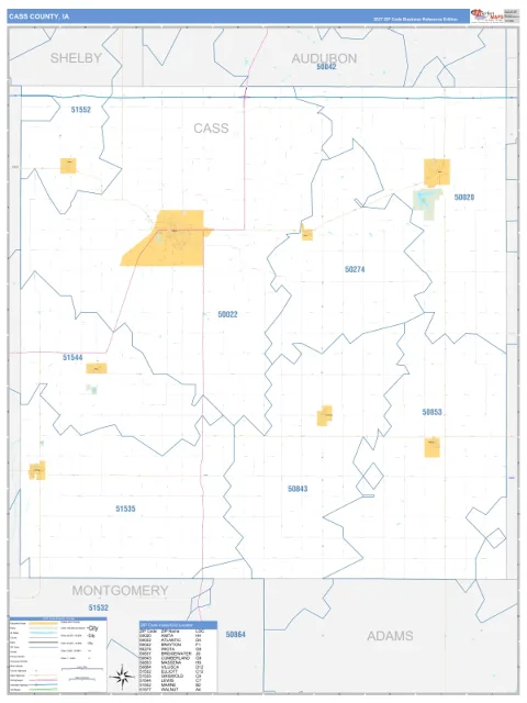 Cass County, IA map