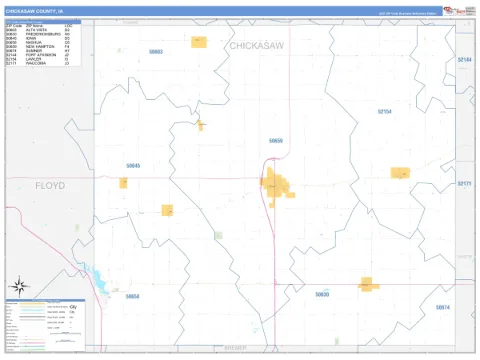 Chickasaw County, IA map