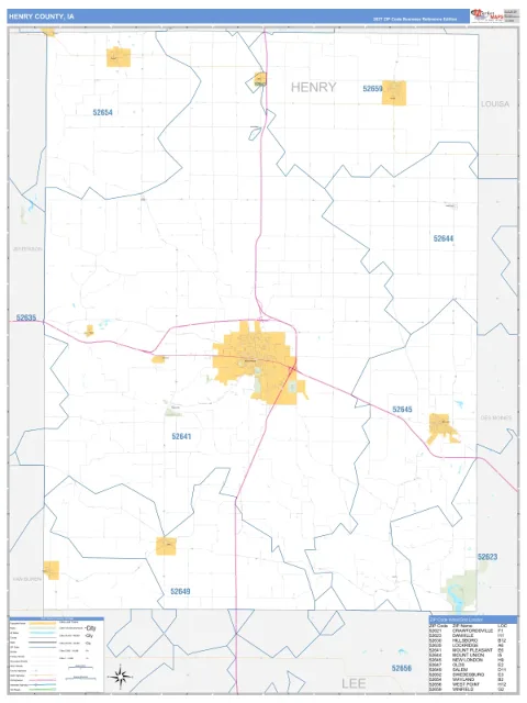 Henry County, IA map