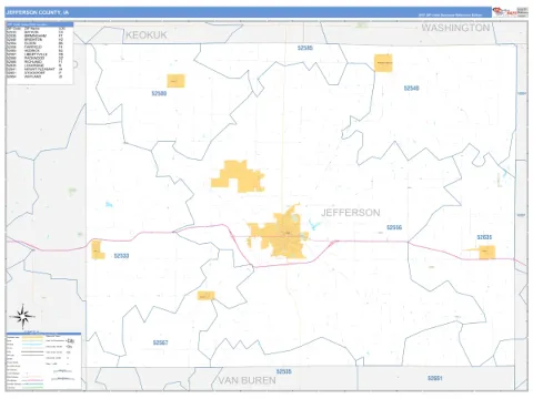 Jefferson County, IA map
