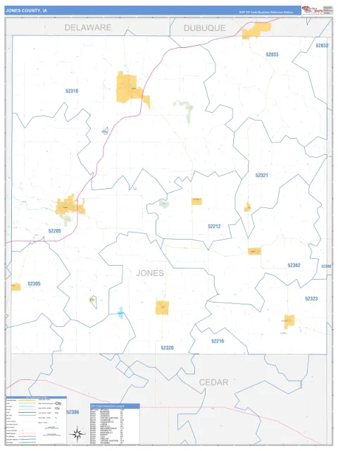 Jones County, IA map