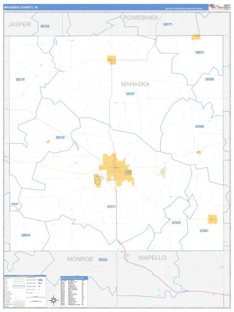 Mahaska County, IA map