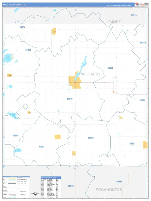 Palo Alto County, IA map