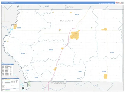 Plymouth County, IA map