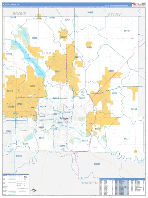Polk County, IA map