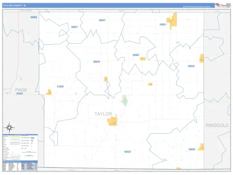 Taylor County, IA map