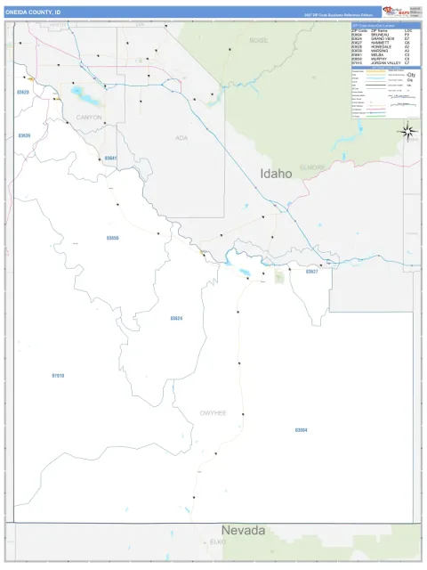 Owyhee County, ID map