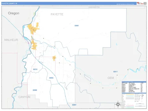 Payette County, ID map