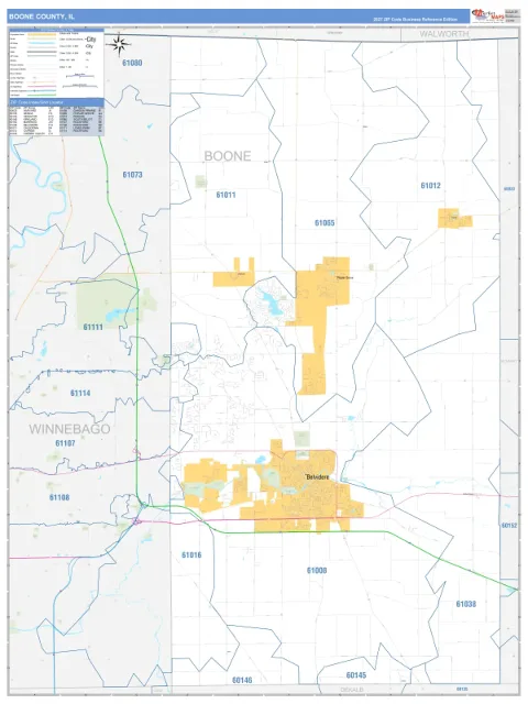 Boone County, IL map