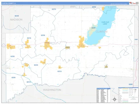 Clinton County, IL map