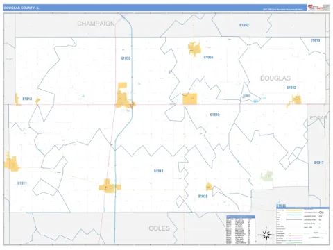 Douglas County, IL map
