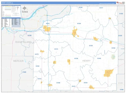 Henry County, IL map