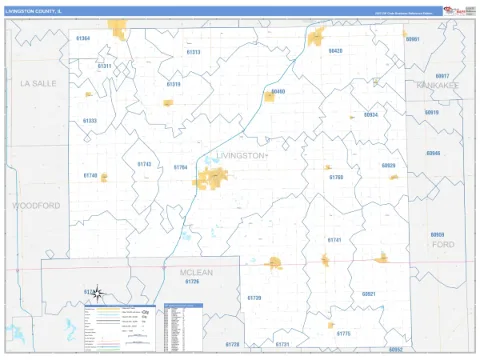 Livingston County, IL map
