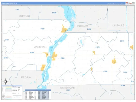 Marshall County, IL map