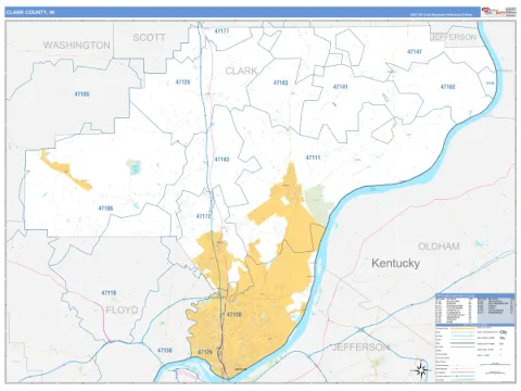 Clark County, IN map