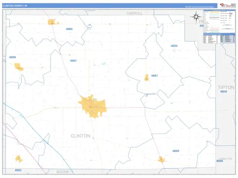Clinton County, IN map