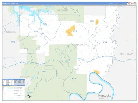 Crawford County, IN map