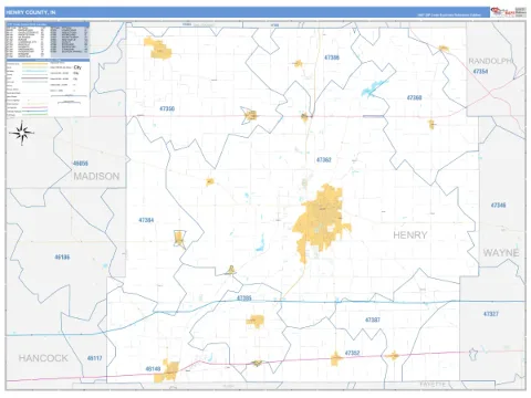 Henry County, IN map