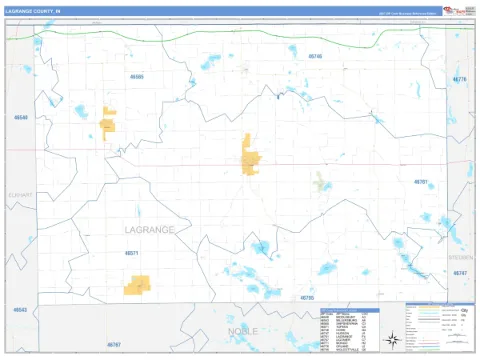 Lagrange County, IN map