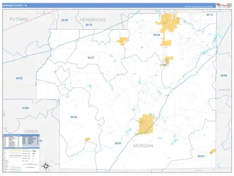 Morgan County, IN map