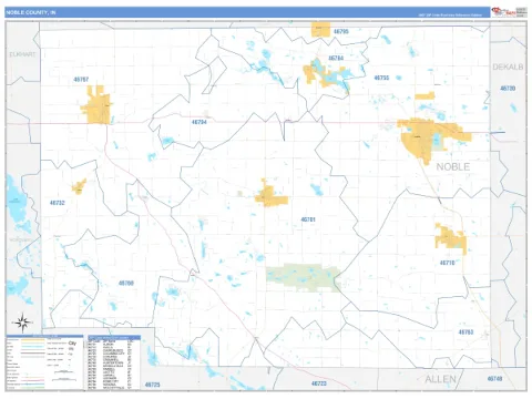 Noble County, IN map