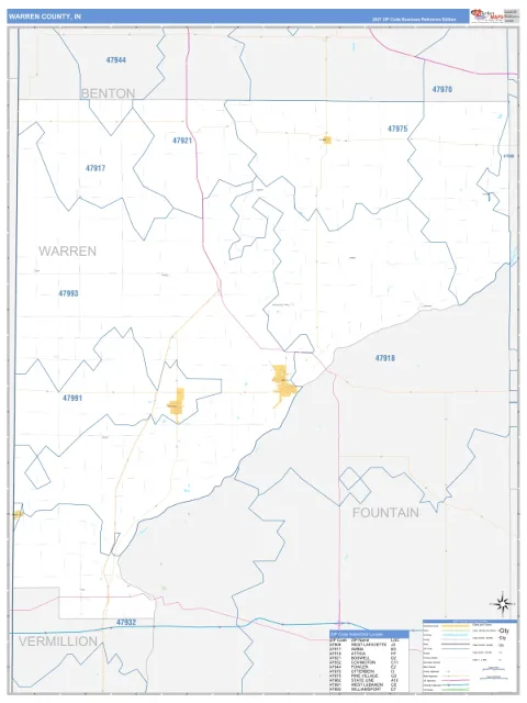 Warren County, IN map