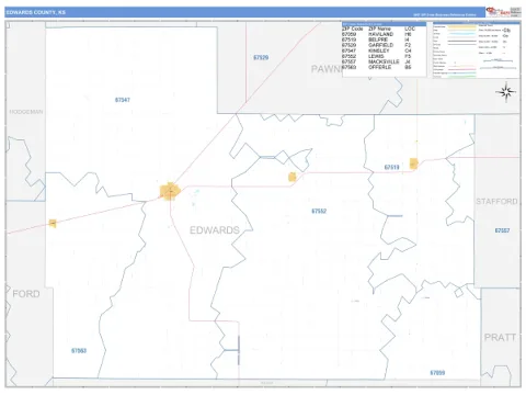 Edwards County, KS map