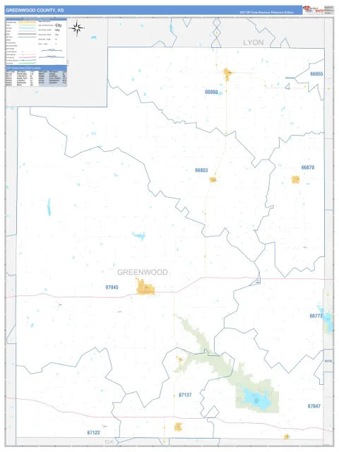 Greenwood County, KS map