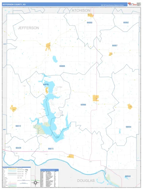 Jefferson County, KS map
